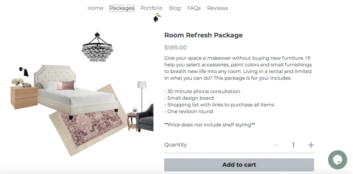 Pretty Olive Interiors電子商務產品頁 Pretty Olive Interiors電子商務產品頁